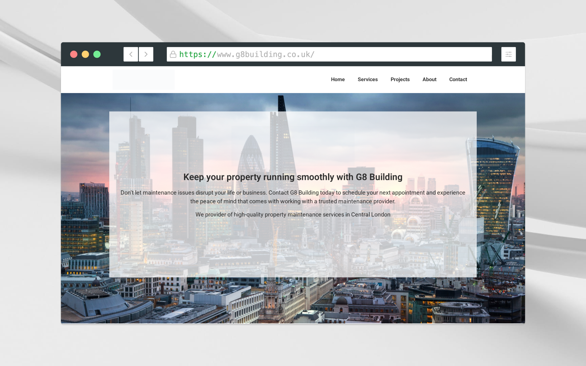 Maintenance Provider Business Website