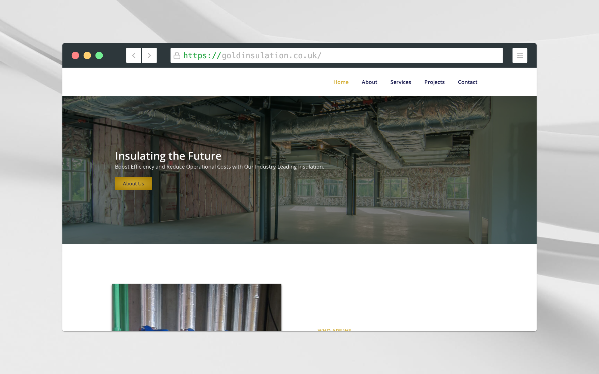 Insulation Service Provider Business Website