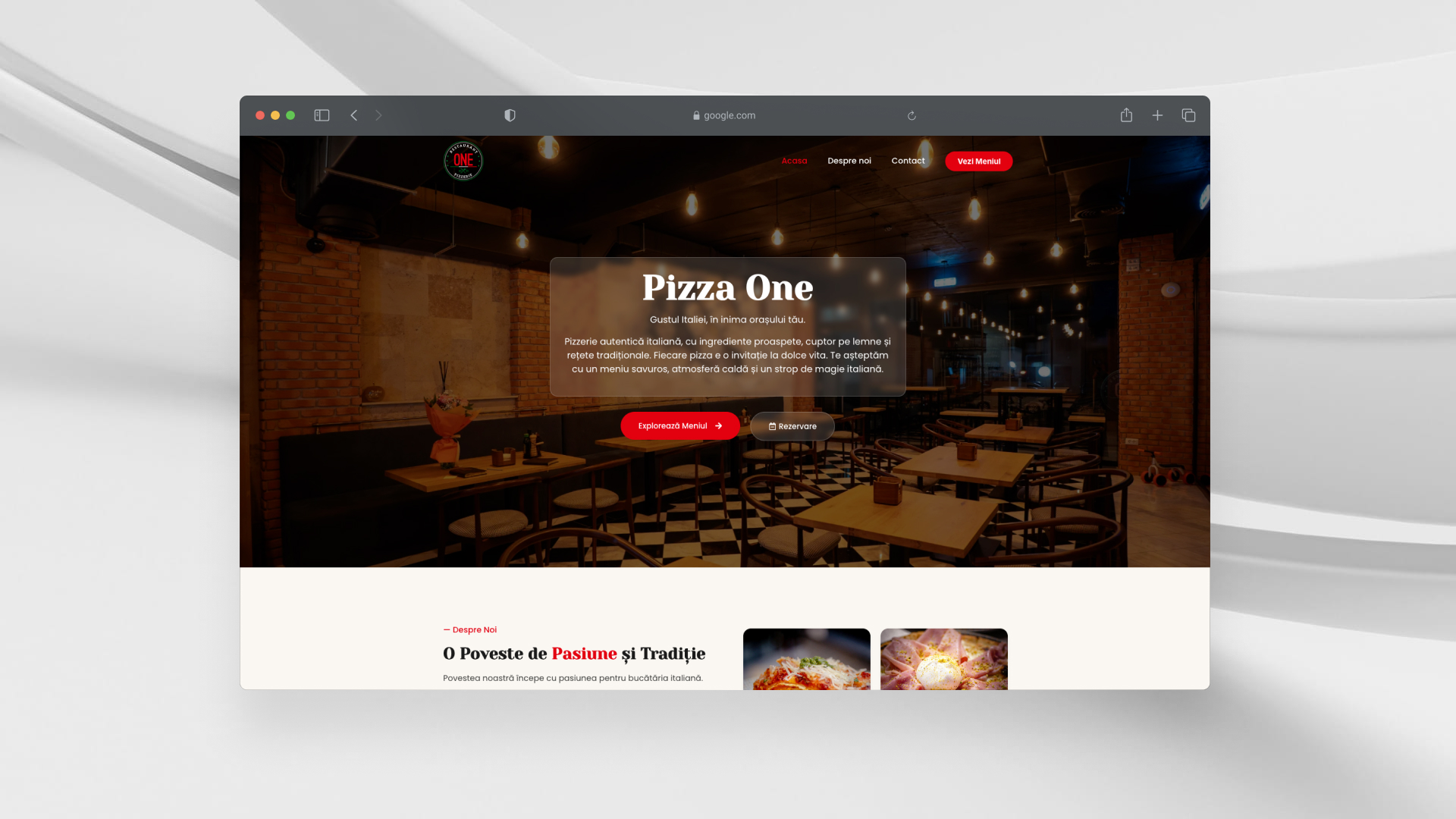Restaurant Business Website